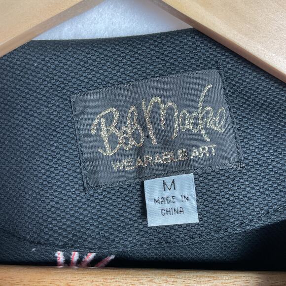 Bob Mackie Wearable Art Embroidered Elephant Jacket Womens Medium - Picture 7 of 11